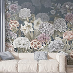 Papel de parede Floresce em elegância monocromática