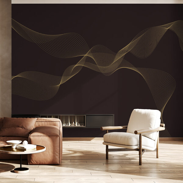 Ondas elegantes de luz subtil Papel de parede Ondas elegantes de luz subtil
