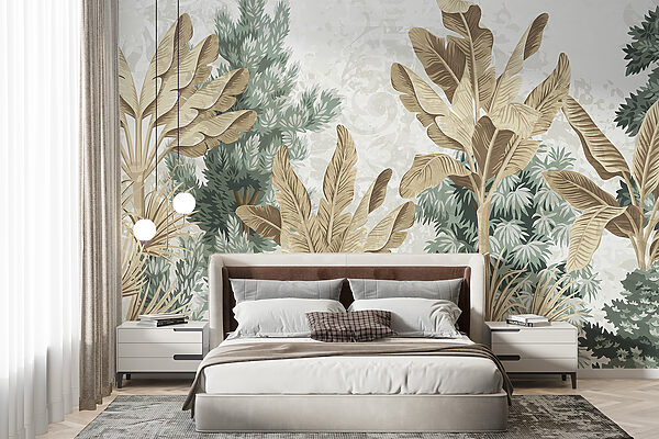 Papel de parede com uma variedade de plantas Papel de parede Papel de parede com uma variedade de plantas