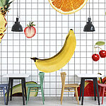 Papel de parede Grupo de frutos numa grelha