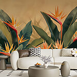 Papel de parede Ave do paraíso, elegância tropical