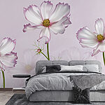 Papel de parede Grupo de flores brancas