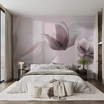 Papel de parede Flores elegantes em tons suaves