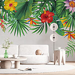 Papel de parede Grupo de folhas tropicais