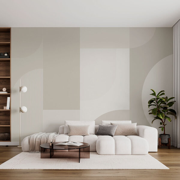 Papel de parede Elegância abstrata em tons neutros (REF: w01500v3) Papel de parede Papel de parede Elegância abstrata em tons neutros (REF: w01500v3)