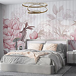 Papel de parede O blush floresce em suave fascínio