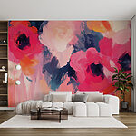 Papel de parede Pintura de flores