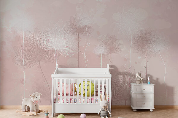 Papel de parede Flores elegantes a dançar em tons de blush (REF: w01645v3) Papel de parede Papel de parede Flores elegantes a dançar em tons de blush (REF: w01645v3)