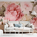 Papel de parede Flores suaves em tons pastel