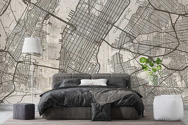 Mapa de uma cidade Papel de parede Mapa de uma cidade