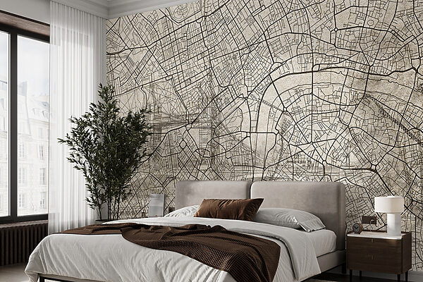 Mapa de uma cidade Papel de parede Mapa de uma cidade