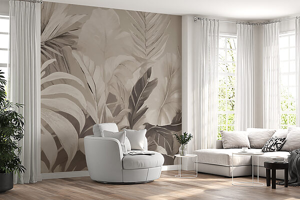 Estética monocromática da selva Papel de parede Estética monocromática da selva