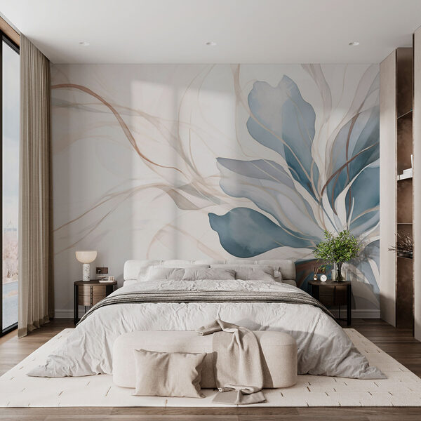 Papel de parede Arte floral etérea em aguarela