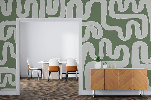 Papel de parede Labirinto com linhas brancas