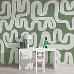 Papel de parede Labirinto com linhas brancas