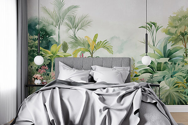 Pintura de plantas e flores Papel de parede Pintura de plantas e flores