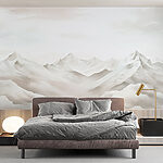 Papel de parede Cordilheira com nuvens