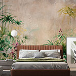 Papel de parede Pintura de plantas e flores