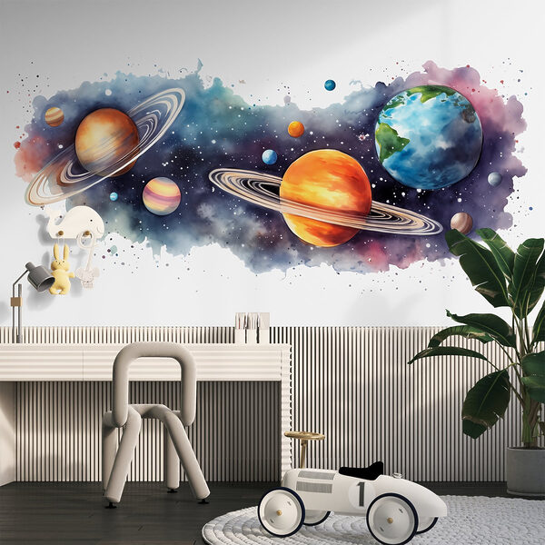 Papel de parede Planetas e estrelas no espaço (REF: w01802) Papel de parede Papel de parede Planetas e estrelas no espaço (REF: w01802)