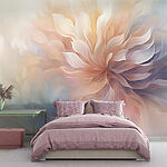 Papel de parede Tela florida de tons suaves