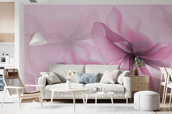 Papel de parede Papel de parede Florescência elegante em tons suaves (REF: w01926)