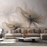 Papel de parede Flores elegantes em tons suaves