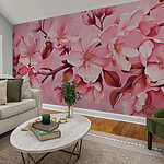 Papel de parede Tons suaves em harmonia floral.