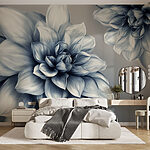 Papel de parede Flores elegantes em tons suaves.