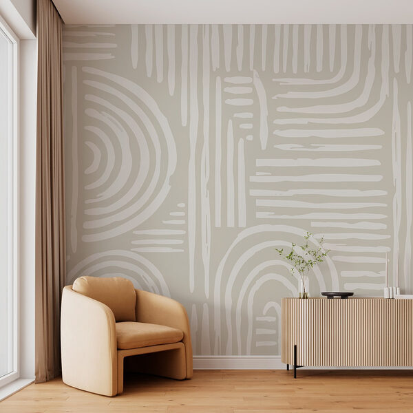 Padrão branco e cinzento Papel de parede Padrão branco e cinzento