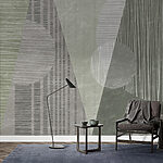 Papel de parede Formas abstractas em tons suaves.