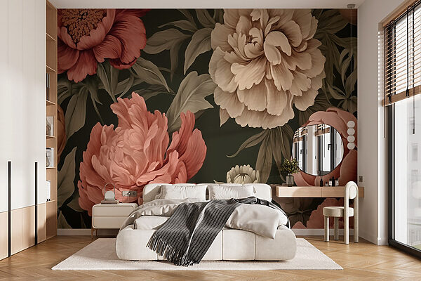 Papel de parede com flores Papel de parede Papel de parede com flores