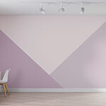 Papel de parede Triângulo roxo e branco