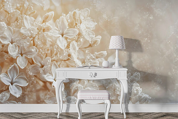 Flores delicadas com um toque suave Papel de parede Flores delicadas com um toque suave
