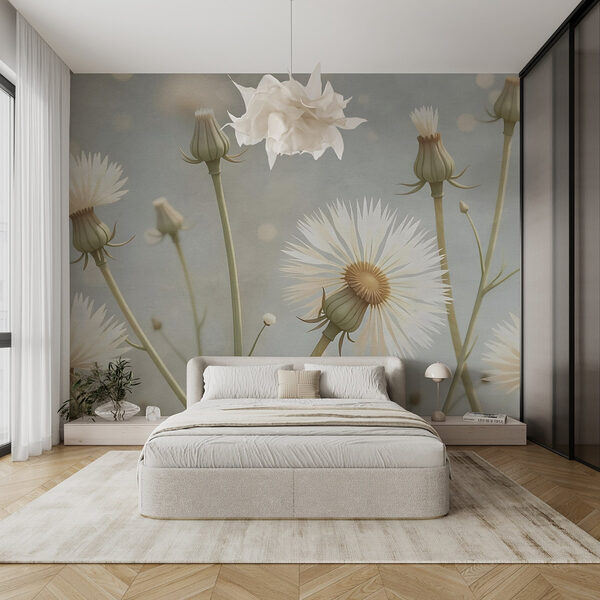 Flores delicadas em foco suave Papel de parede Flores delicadas em foco suave