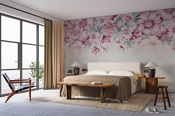 Sussurros de elegância floral Papel de parede Sussurros de elegância floral