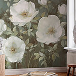 Papel de parede Pintura de flores brancas
