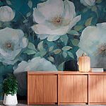 Papel de parede Pintura de flores brancas