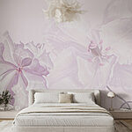 Papel de parede Flores delicadas em tons suaves