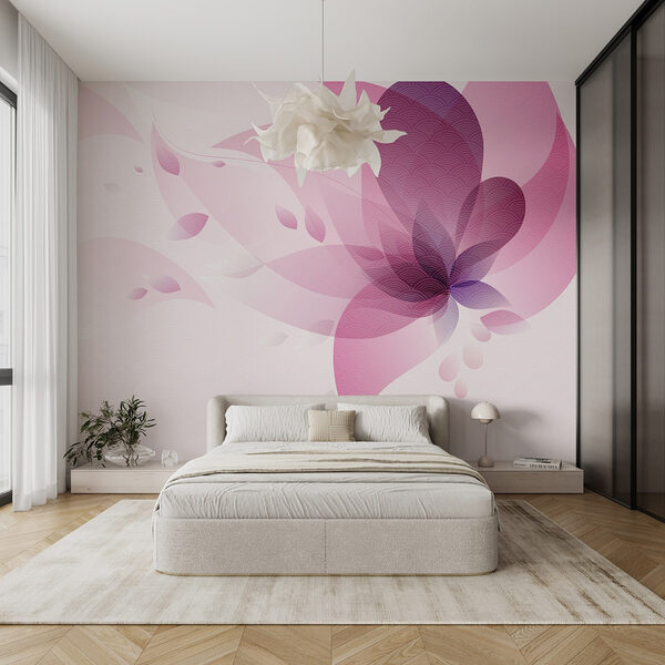 Flor cor-de-rosa e roxa Papel de parede Flor cor-de-rosa e roxa