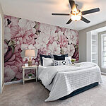 Papel de parede Padrões florais em tons pastel suaves