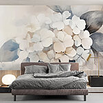 Papel de parede Arte floral delicada em aguarela