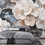 Papel de parede Elegância natural em tons suaves.