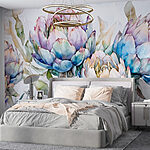 Papel de parede Flores delicadas em tons suaves