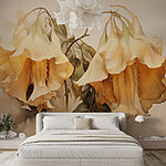 Papel de parede Flores delicadas em tons suaves