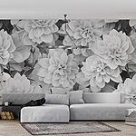 Papel de parede Grupo de flores brancas
