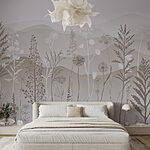 Papel de parede Campo de flores e plantas