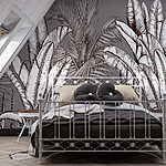 Papel de parede Grupo de plantas com folhas diferentes