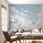Papel de parede Céu azul com nuvens