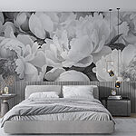 Papel de parede Grupo de flores brancas