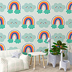 Papel de parede Padrão de nuvens e arco-íris